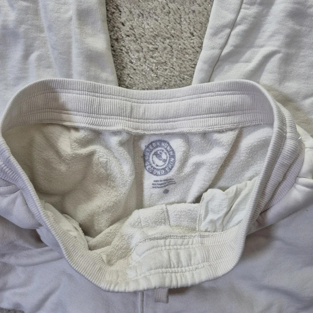 Outerknown Second Spin Sweatpants Mens XL White Heavyweight Athleisure Gym Run